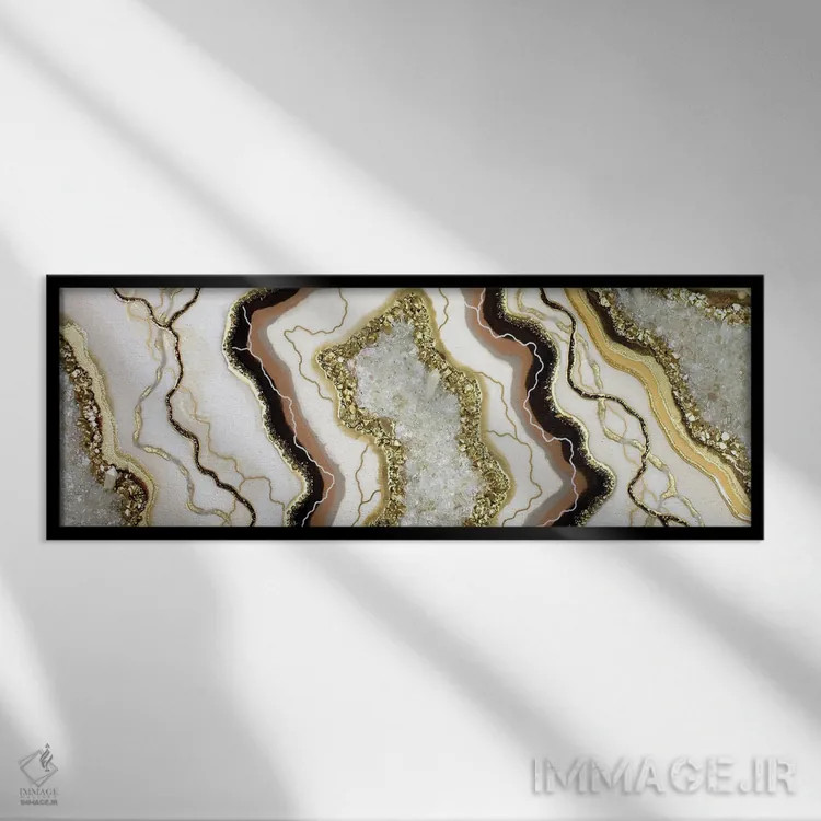 تابلو آثار باقیمانده از مدوسا اثر گوگا استودیو (استودیوی هنری) - نمای قابدار مشکی