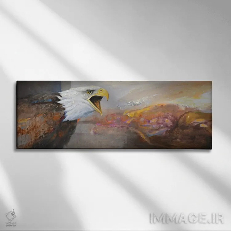 تابلو عقاب اثر گرانت هکینگ - نمای روبهرو روی دیوار