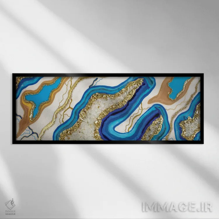 تابلو طلوعی نو اثر گوگا استودیو (استودیوی هنری) - نمای قابدار مشکی