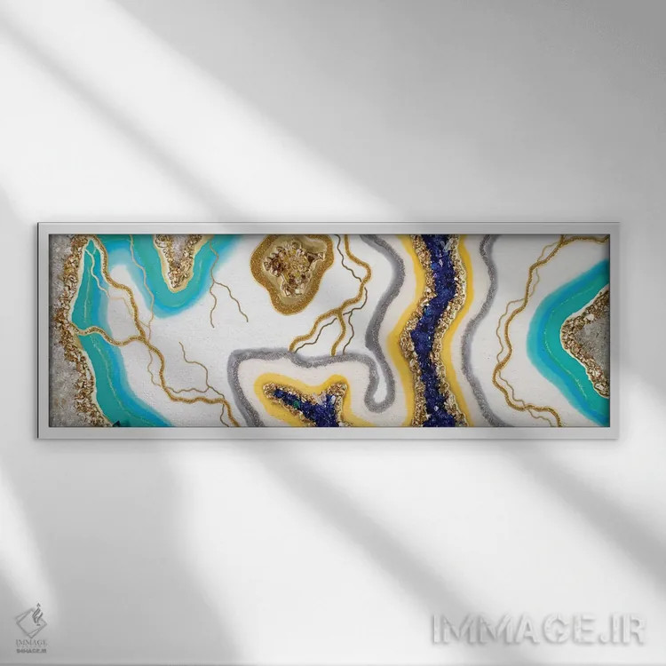 تابلو تالاب توهم اثر گوگا استودیو (استودیوی هنری) - نمای قابدار سفید