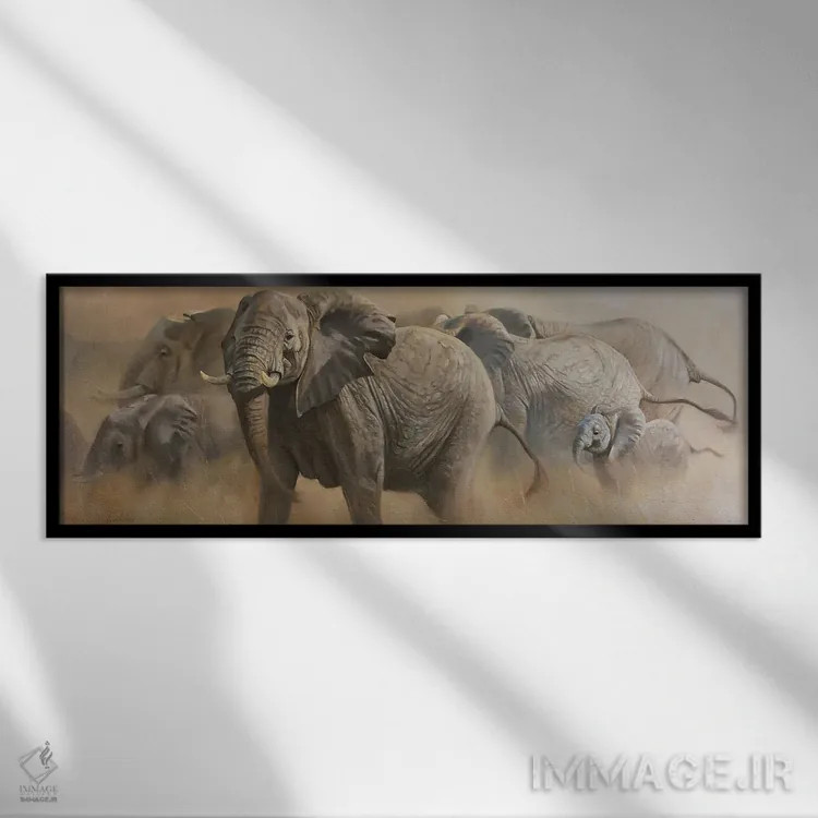 تابلو مادرسالار اثر گرانت هکینگ - نمای قابدار مشکی