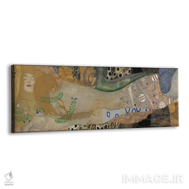 تابلو مارهای دریایی، جزئیات II اثر گوستاو کلیمت - نمای پرسپکتیو محصول