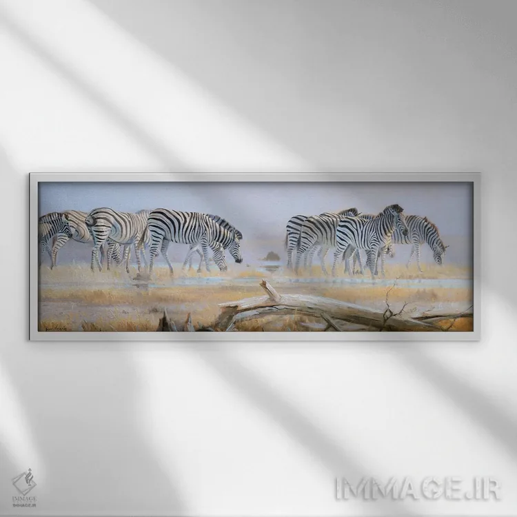 تابلو گرمای سوسوزننده اثر گرانت هکینگ - نمای قابدار سفید