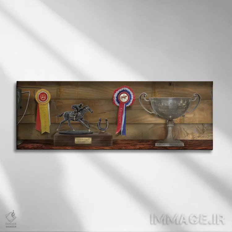 تابلو دایرهٔ برندگان اثر جوردانو استودیو (استودیوی هنری) - نمای روبهرو روی دیوار