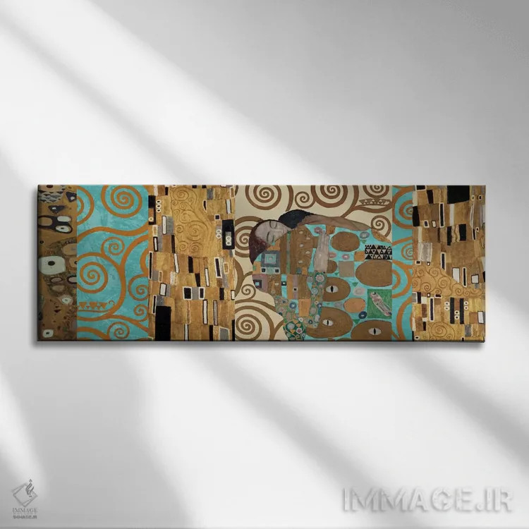 تابلو ۱۵۰ سالگرد کلیمت I اثر گوستاو کلیمت - نمای روبهرو روی دیوار