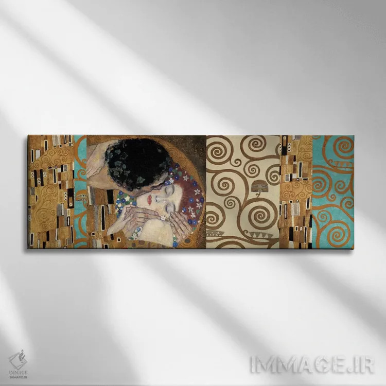 تابلو ۱۵۰ سالگرد کلیمت II اثر گوستاو کلیمت - نمای روبهرو روی دیوار
