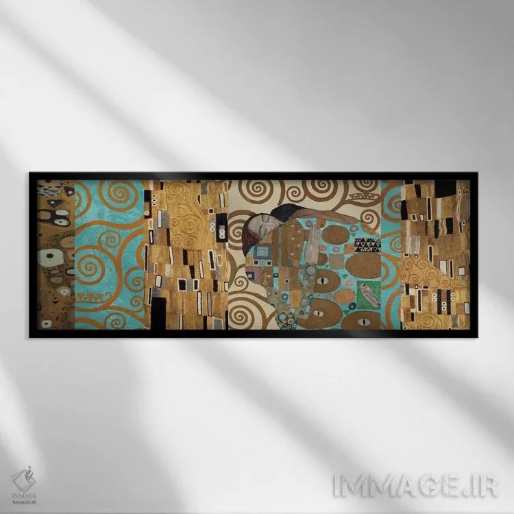 تابلو ۱۵۰ سالگرد کلیمت I اثر گوستاو کلیمت - نمای قابدار مشکی