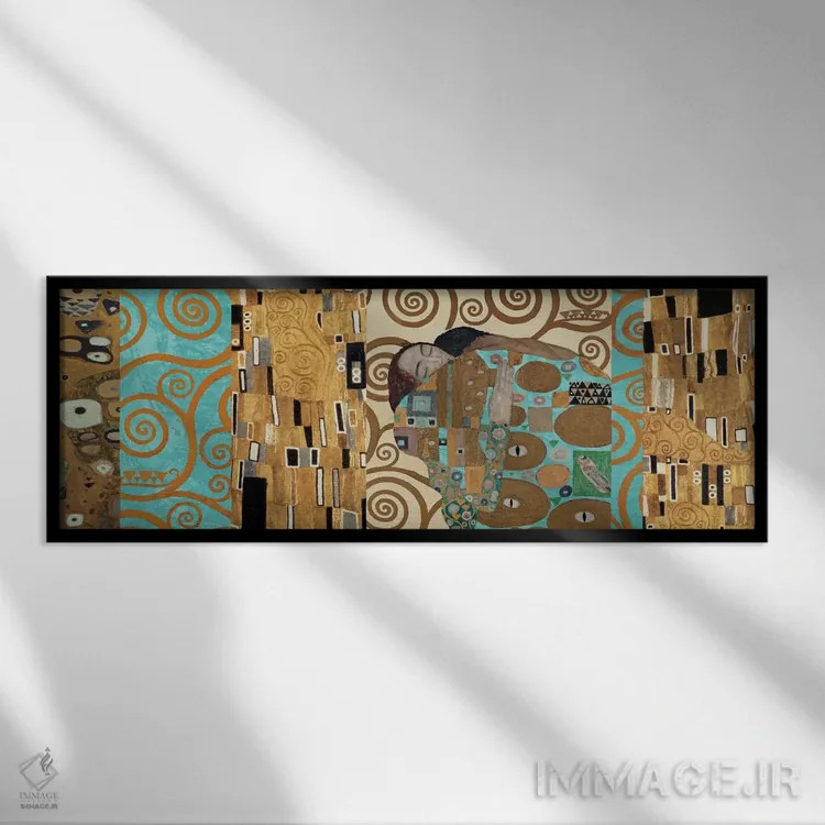 تابلو ۱۵۰ سالگرد کلیمت I اثر گوستاو کلیمت - نمای قابدار مشکی
