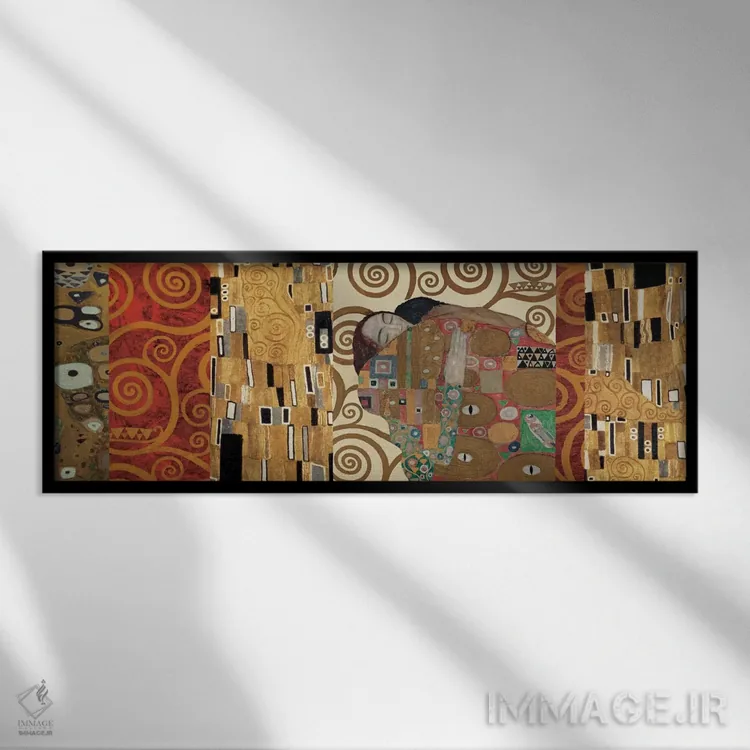تابلو دکوراسیون کلیمت (نقاش اتریشی) اثر گوستاو کلیمت - نمای قابدار مشکی