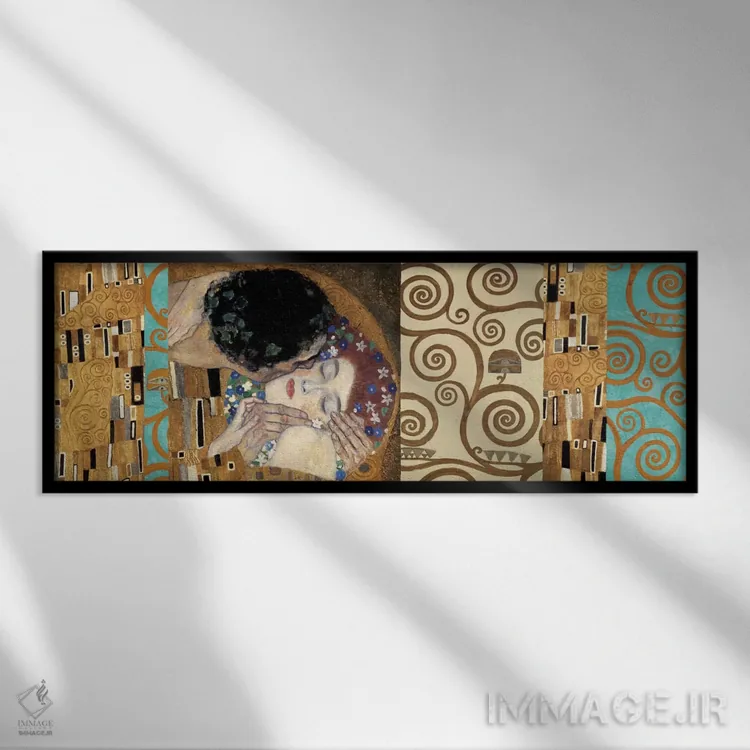 تابلو ۱۵۰ سالگرد کلیمت II اثر گوستاو کلیمت - نمای قابدار مشکی