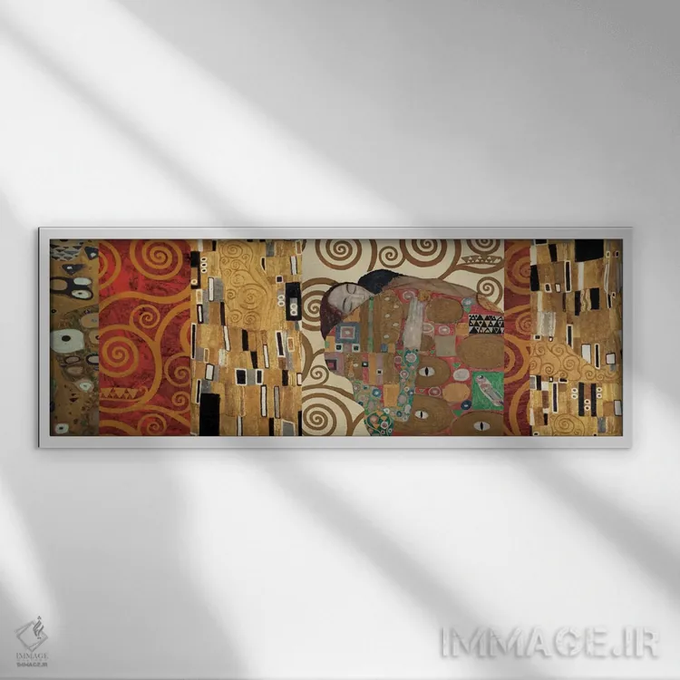 تابلو دکوراسیون کلیمت (نقاش اتریشی) اثر گوستاو کلیمت - نمای قابدار سفید