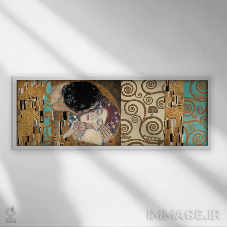 تابلو ۱۵۰ سالگرد کلیمت II اثر گوستاو کلیمت - نمای قابدار سفید