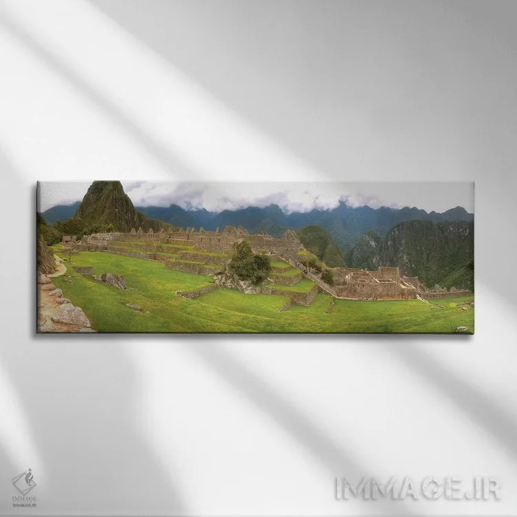 تابلو نمای پانوراما ماچو پیچو اثر گلاوکو منهالی - نمای روبهرو روی دیوار