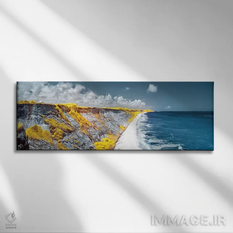 تابلو پانورامای ساحلی اثر گلاوکو منهالی - نمای روبهرو روی دیوار