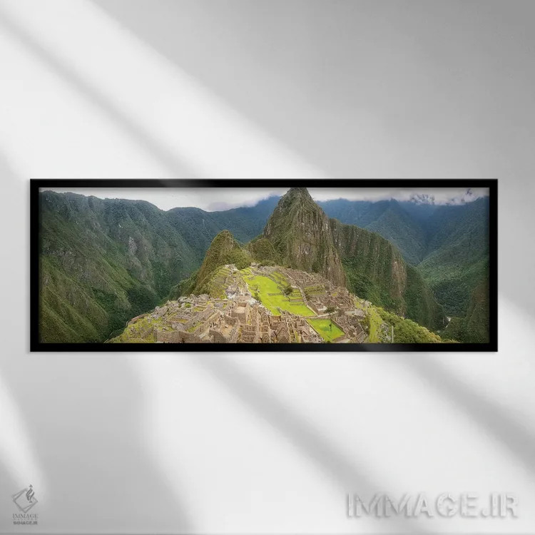 تابلو ماچو پیچو (پرو) اثر گلاوکو منهالی - نمای قابدار مشکی
