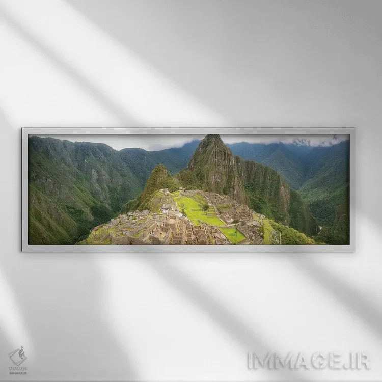 تابلو ماچو پیچو (پرو) اثر گلاوکو منهالی - نمای قابدار سفید