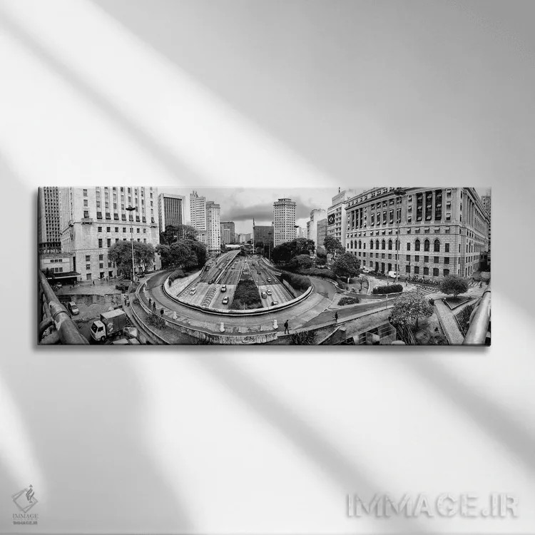 تابلو پانوراما شماره ۴ اثر گلاوکو منهالی - نمای روبهرو روی دیوار