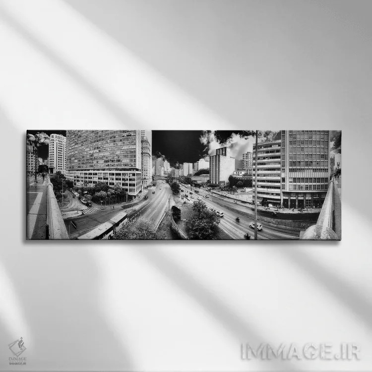 تابلو پانوراما شماره ۳ اثر گلاوکو منهالی - نمای روبهرو روی دیوار