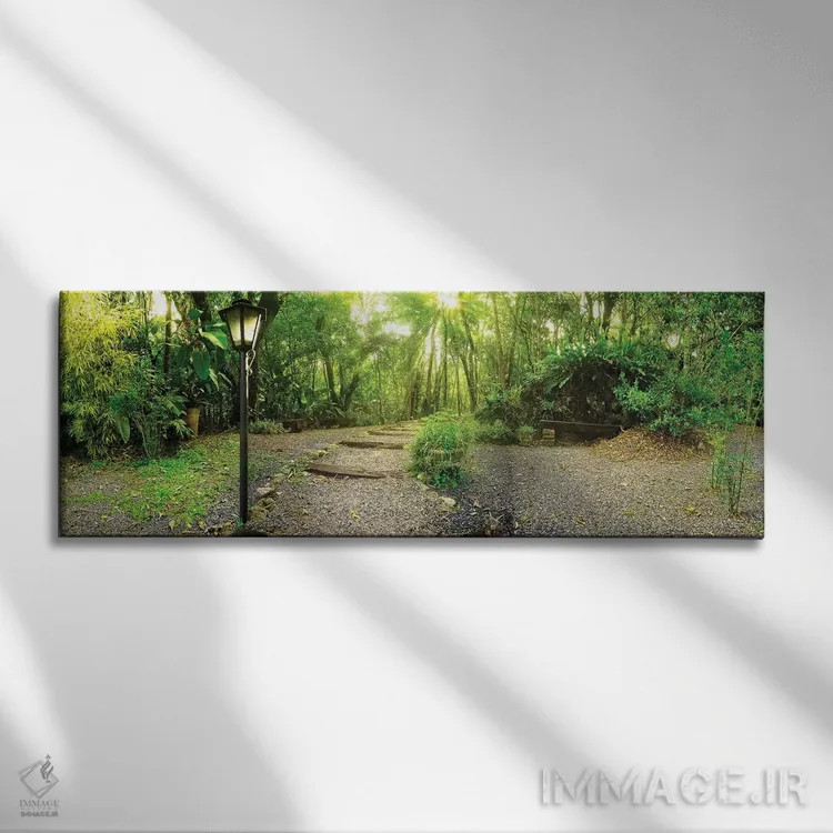 تابلو جنگل گرمسیری شماره ۱ اثر گلاوکو منهالی - نمای روبهرو روی دیوار