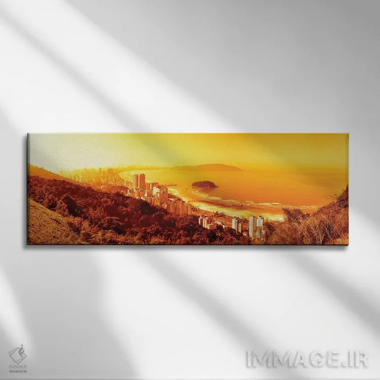 تابلو سانتوس برزیل اثر گلاوکو منهالی - نمای روبهرو روی دیوار