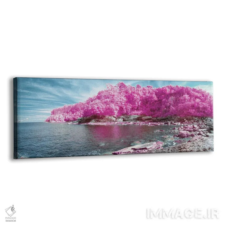 تابلو بهشت گمشده صورتی اثر گلاوکو منهالی - نمای پرسپکتیو محصول