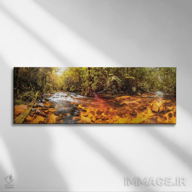تابلو پانورامای جنگل III اثر گلاوکو منهالی - نمای روبهرو روی دیوار
