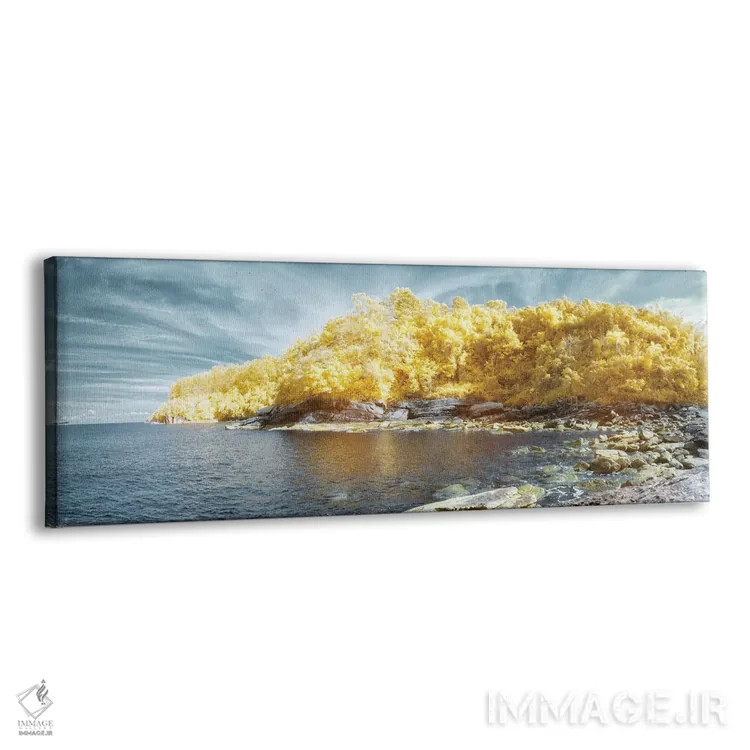 تابلو بهشت گمشده زرد اثر گلاوکو منهالی - نمای پرسپکتیو محصول