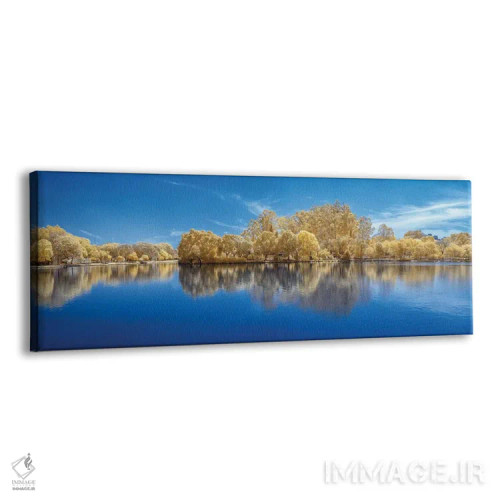 تابلو جنگل کنار دریاچه اثر گلاوکو منهالی - نمای پرسپکتیو محصول