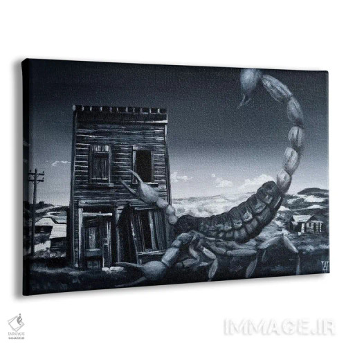 تابلو شب عقرب (یا عصر عقرب) اثر الک هاکسلی - نمای پرسپکتیو محصول