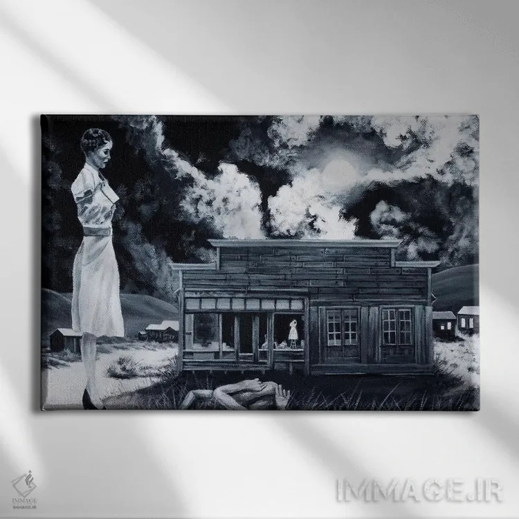 تابلو اشتیاق اثر الک هاکسلی - نمای روبهرو روی دیوار