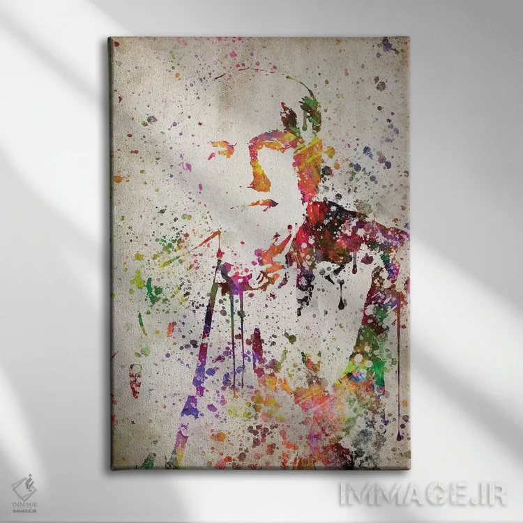 تابلو توماس ادیسون (مخترع) اثر پیکسل کهنه (استودیو/نام هنری) - نمای روبهرو روی دیوار