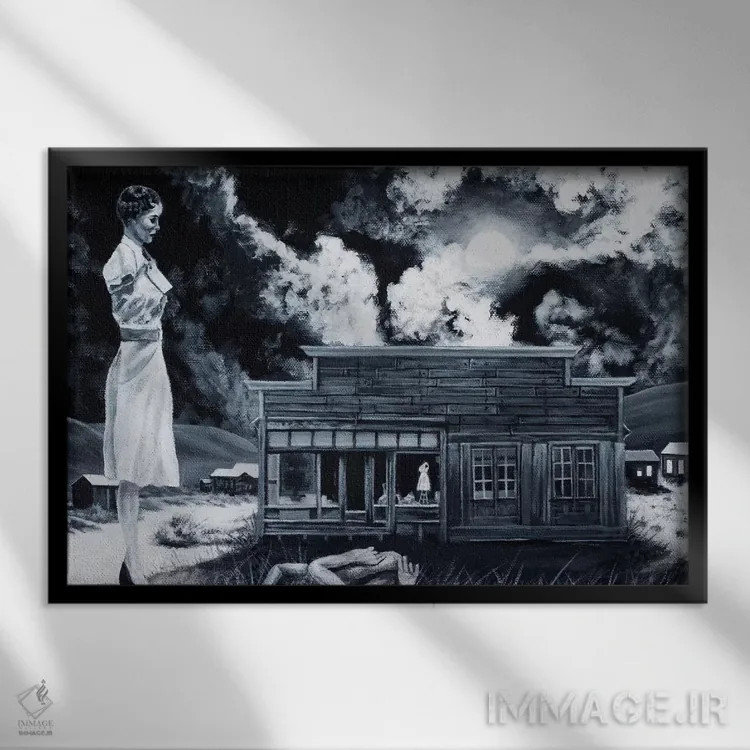 تابلو اشتیاق اثر الک هاکسلی - نمای قابدار مشکی