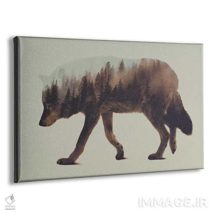 تابلو گرگ I اثر آندریاس لیه - نمای پرسپکتیو محصول