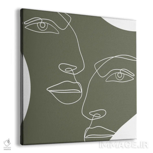 تابلو چهرهها ۳۲ اثر آرت میرانو - نمای پرسپکتیو محصول