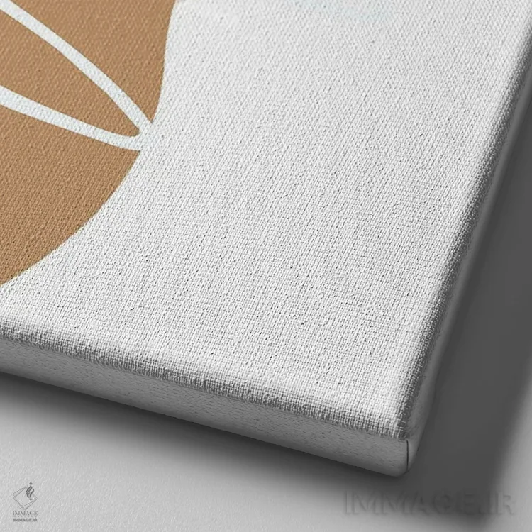 تابلو مینیمالیسم سبک بوهو ۲۰۳۹ اثر آرت میرانو - نمای نزدیک بافت بوم