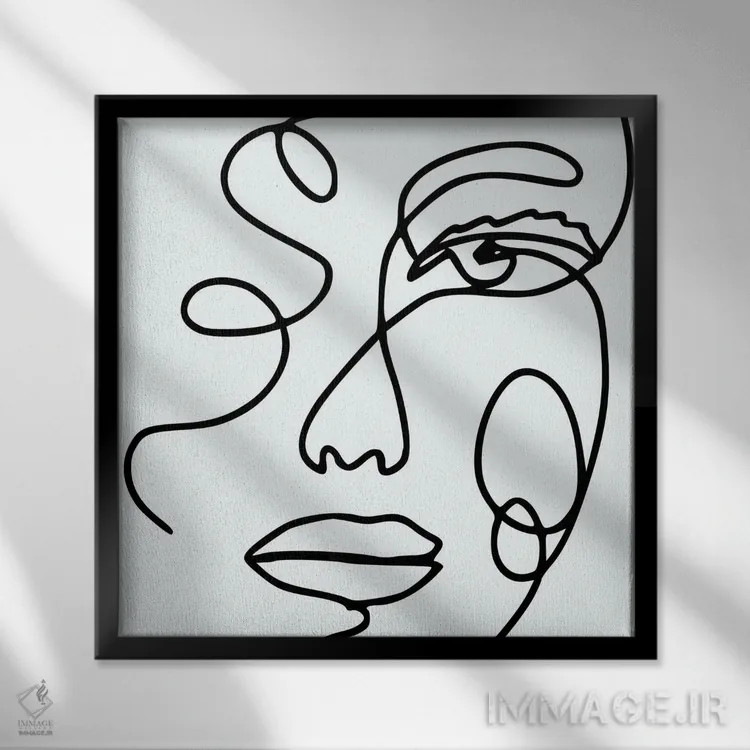 تابلو اف-۳۸ اثر آرت میرانو - نمای قابدار مشکی