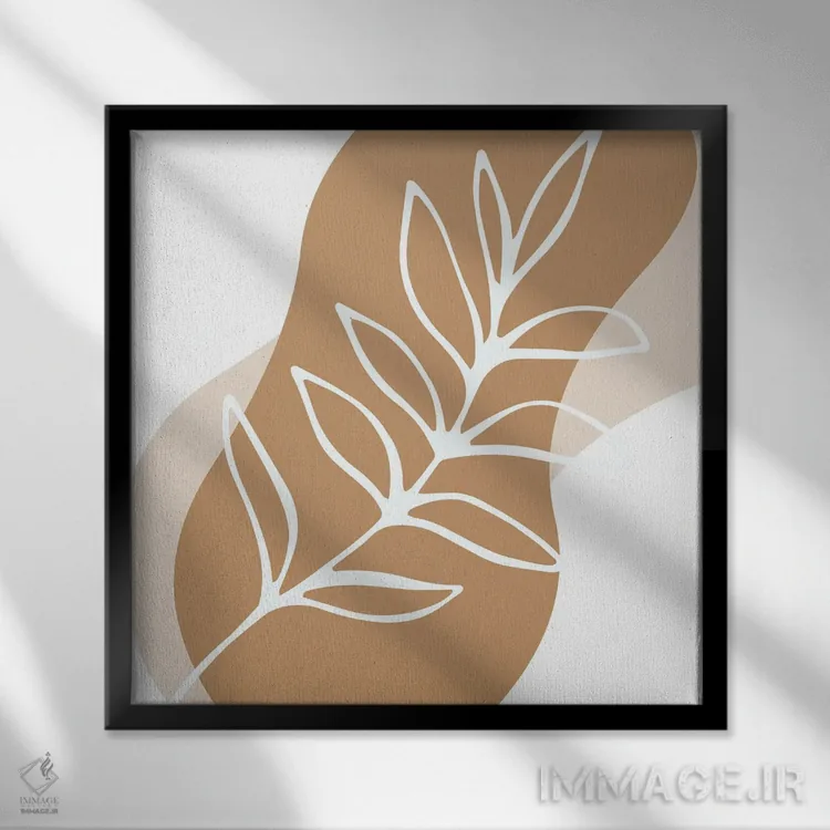 تابلو مینیمالیسم سبک بوهو ۲۰۳۹ اثر آرت میرانو - نمای قابدار مشکی