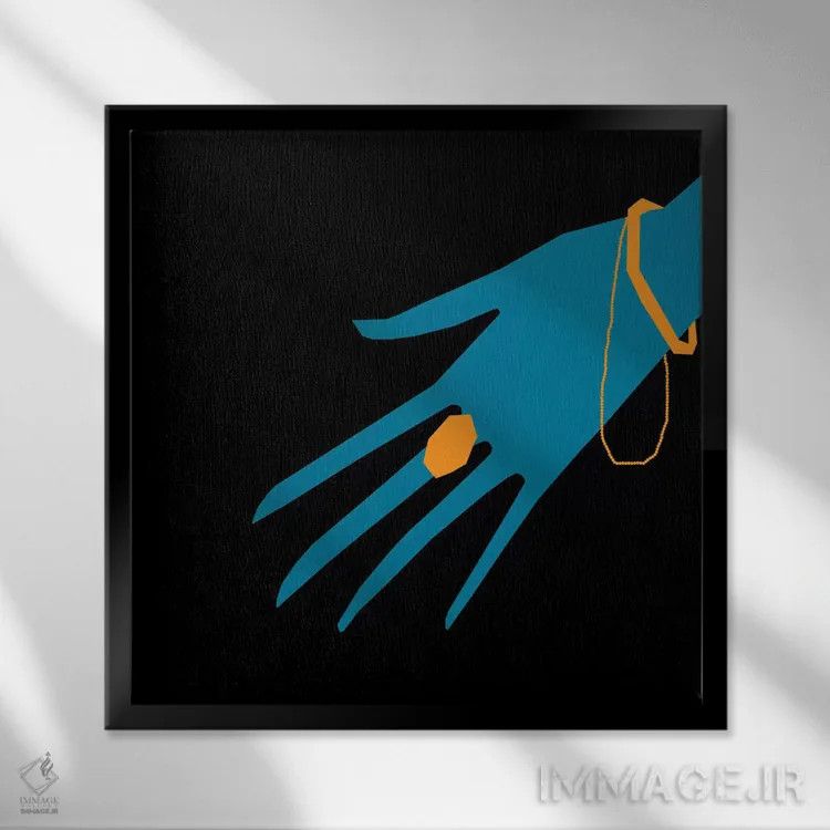 تابلو ویتالینا اثر آرت میرانو - نمای قابدار مشکی