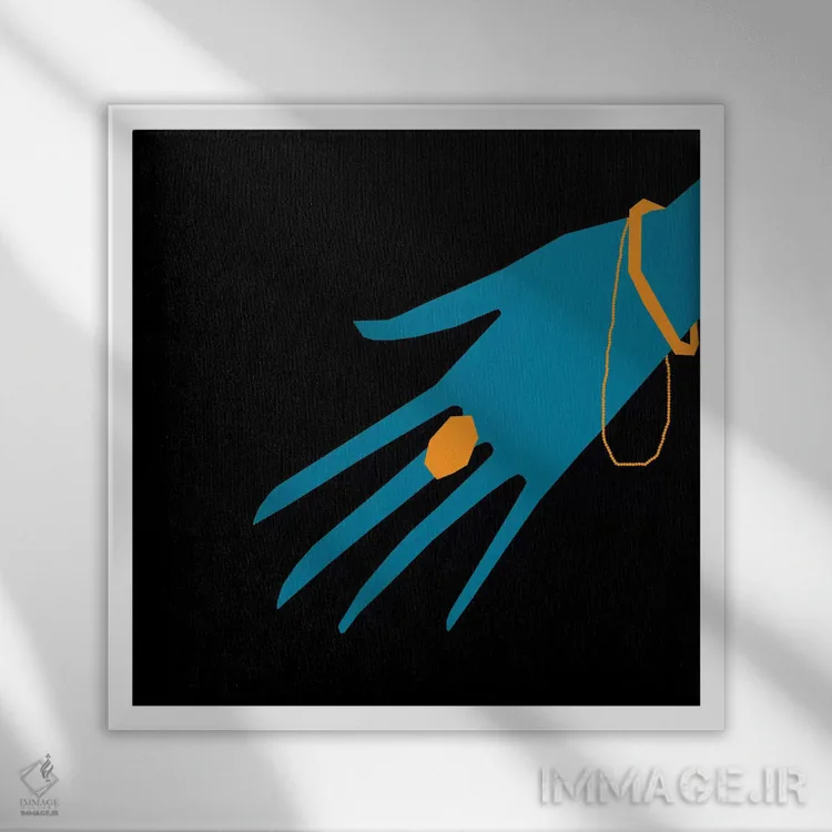 تابلو ویتالینا اثر آرت میرانو - نمای قابدار سفید