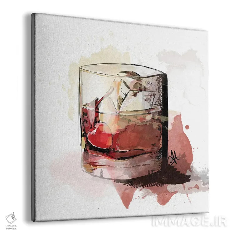 تابلو نوشیدنی Bowd (نام خاص) اثر آلیسون پِتری - نمای پرسپکتیو محصول