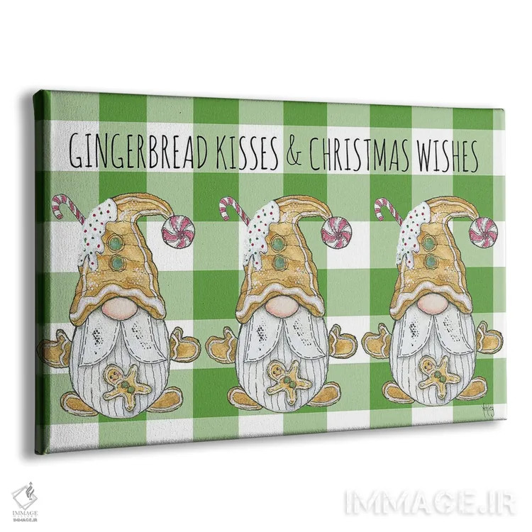 تابلو بوسههای نان زنجبیلی اثر اشلی بردلی - نمای پرسپکتیو محصول