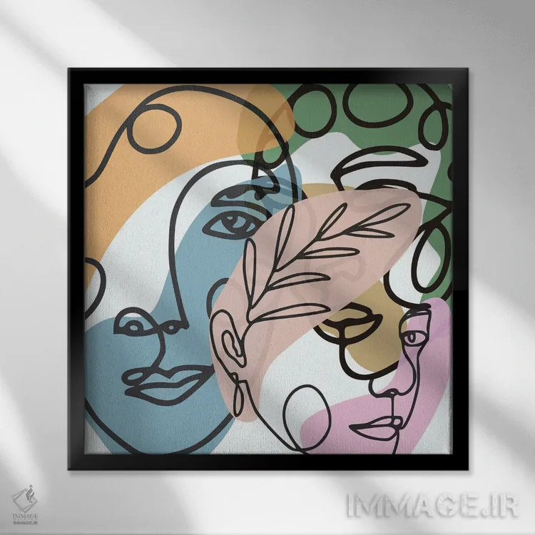 تابلو اف-۳۵ اثر آرت میرانو - نمای قابدار مشکی