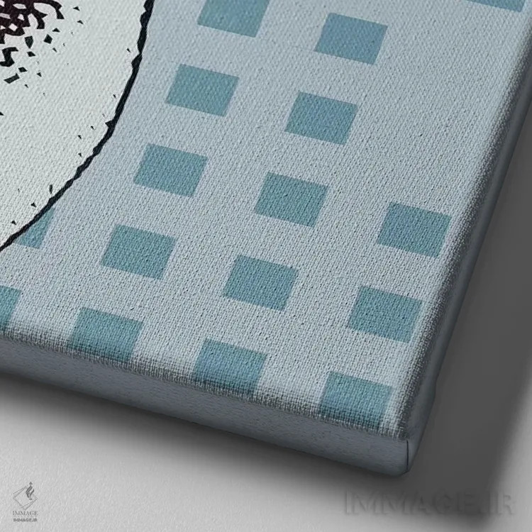 تابلو ماهی روی دست اثر آرت میرانو - نمای نزدیک بافت بوم