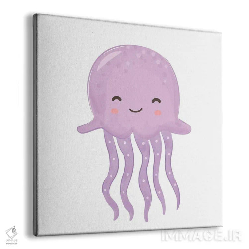 تابلو موجودات دریایی بامزه اثر آرت میرانو - نمای پرسپکتیو محصول