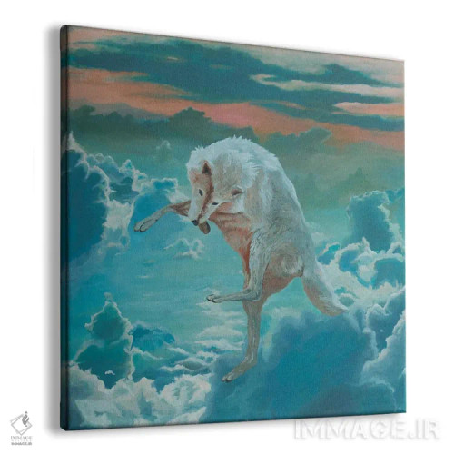 تابلو گرگ پرنده اثر آرتور ریو - نمای پرسپکتیو محصول