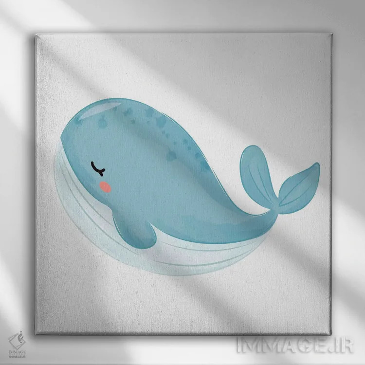 تابلو موجودات دریایی بامزه اثر آرت میرانو - نمای روبهرو روی دیوار