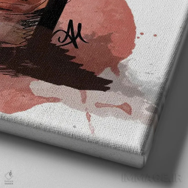 تابلو نوشیدنی Bowd (نام خاص) اثر آلیسون پِتری - نمای نزدیک بافت بوم