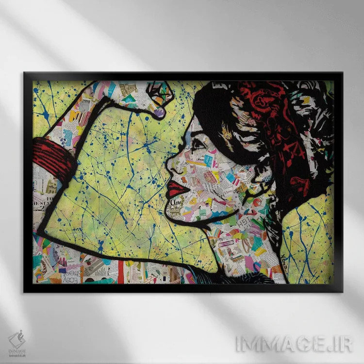 تابلو قویتر اثر امی اسمیت - نمای قابدار مشکی