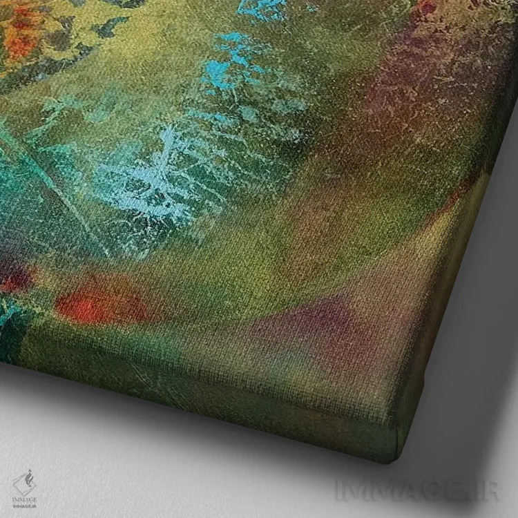 تابلو بازتاب اثر آنت شموکر - نمای نزدیک بافت بوم