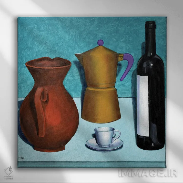 تابلو ترکیببندی VIII اثر آندریا واندونی - نمای روبهرو روی دیوار